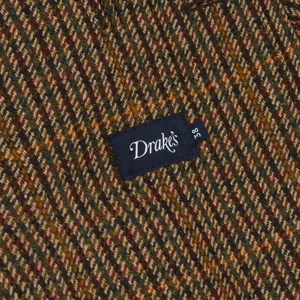 LOVAT TWEED RAGLAN OVERCOAT - BROWN