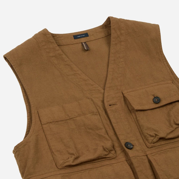 UTILITY VEST - TOBACCO