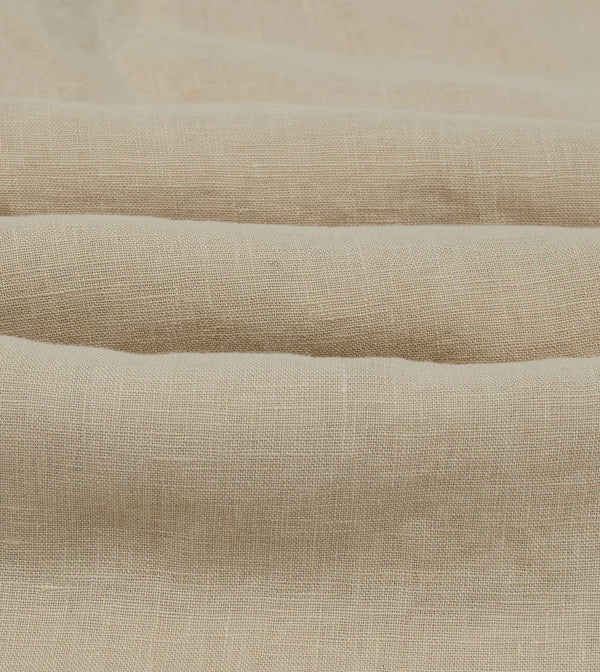 MILITARY LINEN CAMP SHIRT - ECRU