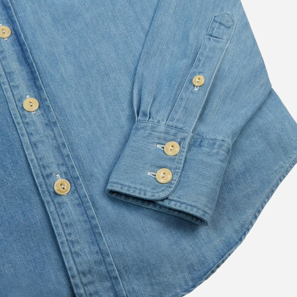 DENIM WESTERN SHIRT - BLEACH WASH