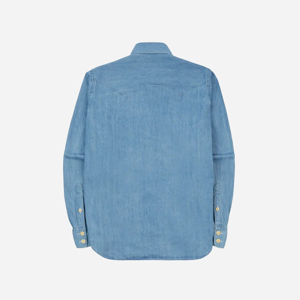 DENIM WESTERN SHIRT - BLEACH WASH