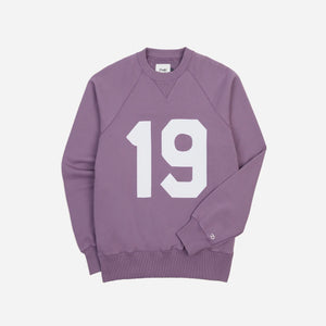 Drakes - 1977 RAGLAN SPORTS SWEATSHIRT - PURPLE -  - Main Front View