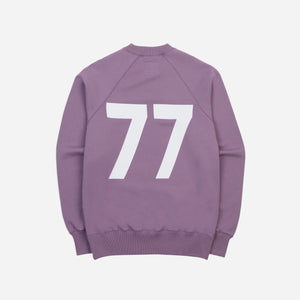 Drakes - 1977 RAGLAN SPORTS SWEATSHIRT - PURPLE -  - Alternative View 1