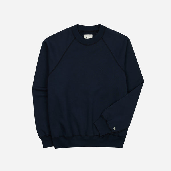 Drake's Crew Neck Sweat - Washed Navy