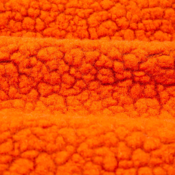 BOUCLE WOOL FLEECE JACKET - ORANGE