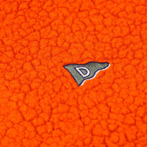 BOUCLE WOOL FLEECE JACKET - ORANGE