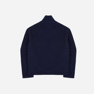 Drakes - Drake's Quarter Zip Fleece - Ecru Multi -  - Alternative View 1