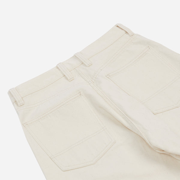 DENIM SELVEDGE PAINTER PANT - ECRU