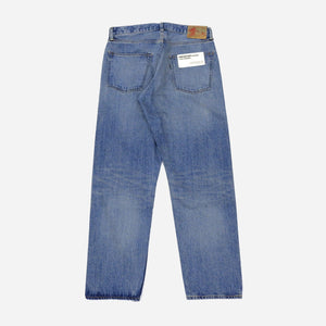 FOB Factory - STYLE 66 SELVEDGE STRAIGHT LEG DENIM JEANS - BLUE USED WASH -  - Alternative View 1