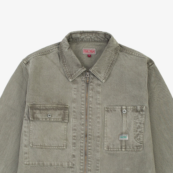Dubbleware Zip Rider Chore Jacket - Olive Night