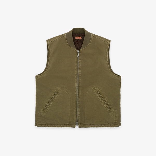 Cavva Fleece Vest - Military Green