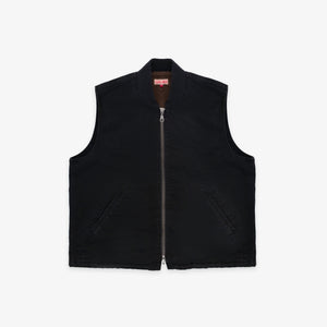 Dubbleware - Dubbleware Cavva Fleece Vest - Washed Black -  - Main Front View