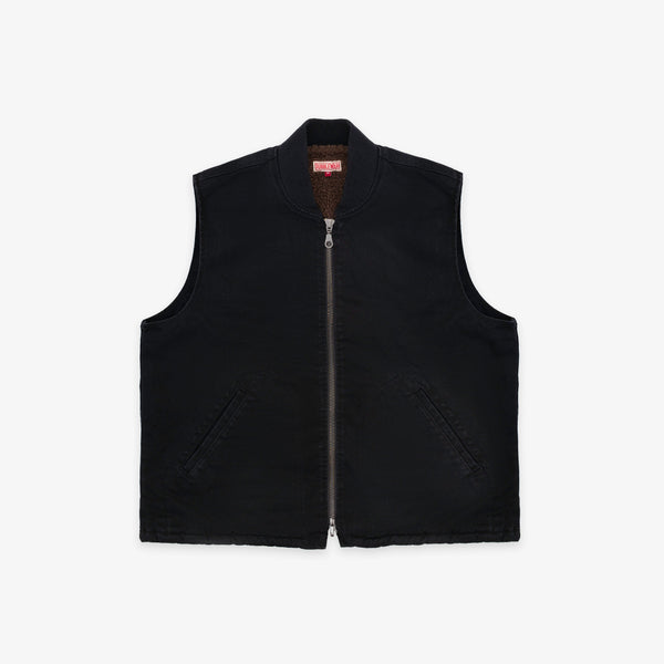 Cavva Fleece Vest - Washed Black