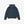 Load image into Gallery viewer, A dark navy blue hooded sweatshirt shown from the back, laid flat against a clean white background.
