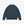 Load image into Gallery viewer, A dark slate blue crewneck sweatshirt with raglan sleeves, shown flat against a light gray background. A small circular logo is printed on the left sleeve cuff.

