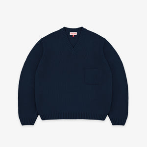 Dubbleware - Dubbleware Beacon Pullover Knit - Navy -  - Main Front View