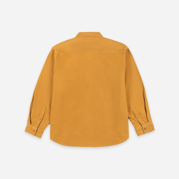 Notched Pocket Flannel Shirt - Golden Tan