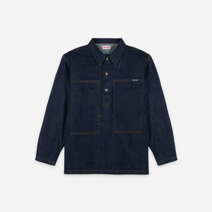 Dubbleware - Dubbleware Long Sleeve Popover Shirt - Rinse -  - Main Front View