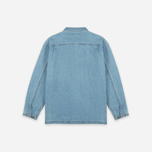 Dubbleware - Dubbleware Long Sleeve Popover Shirt - Stone Wash -  - Alternative View 1