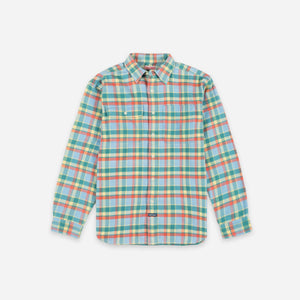 Dubbleware - Dubbleware Heritage Check Workshirt - Indigo Plaid -  - Main Front View