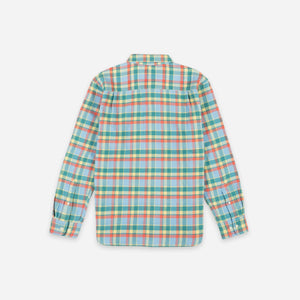 Dubbleware - Dubbleware Heritage Check Workshirt - Indigo Plaid -  - Alternative View 1