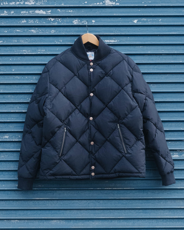 DUBBLE DOWN DIAMOND LIMITED EDITION QUILTED JACKET - NAVY