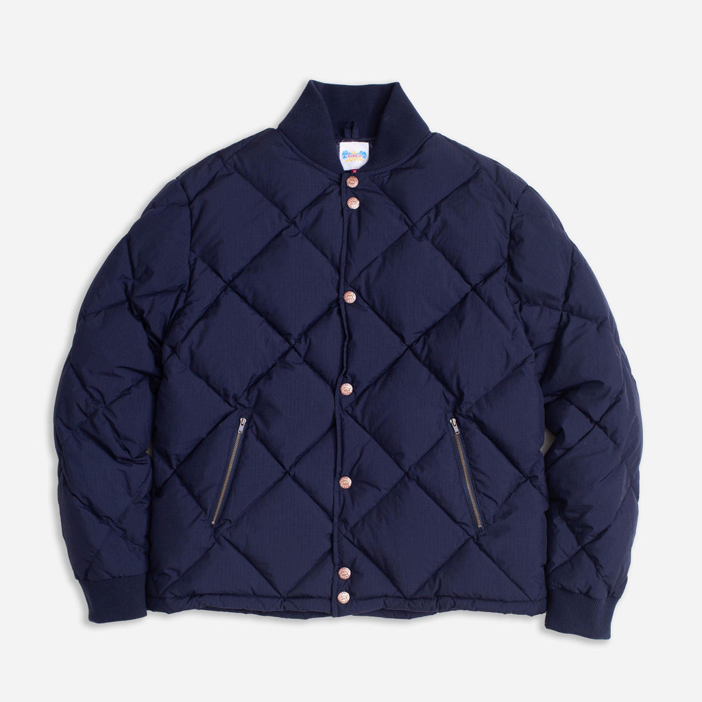 Dubbleware DUBBLE DOWN DIAMOND QUILTED JACKET NAVY The Great