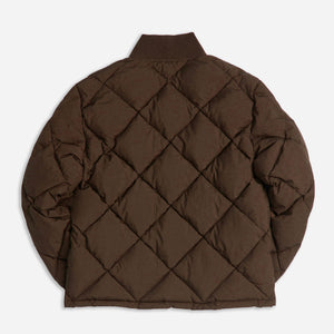 Dubbleware - DUBBLE DOWN LIMITED EDITION DIAMOND QUILTED JACKET - CHOCOLATE -  - Alternative View 1