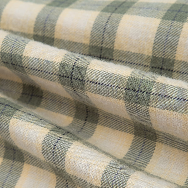 HERITAGE SMALL CHECK SHIRT - GREEN/BEIGE