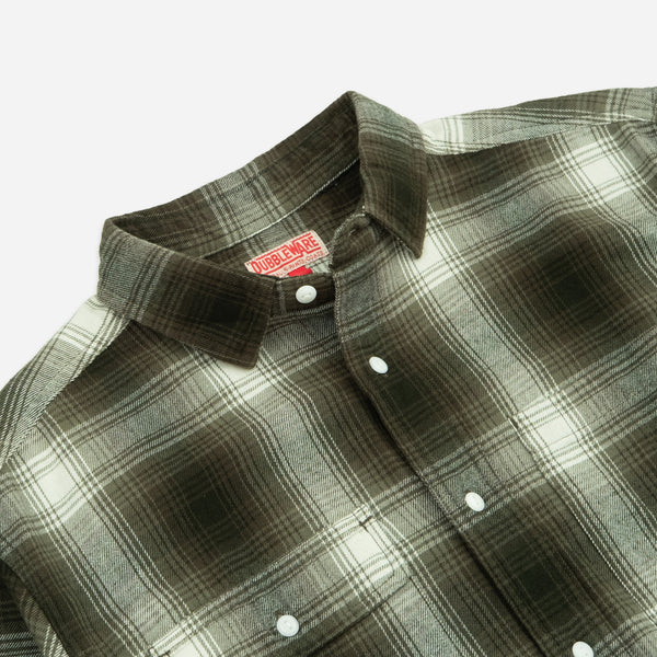 HERITAGE CHECK WORKSHIRT - MOSS/GREY