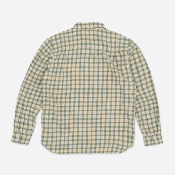 HERITAGE SMALL CHECK SHIRT - GREEN/BEIGE