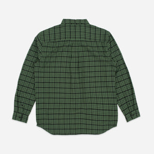 Dubbleware - POP CHECK PLAID SHIRT - GREEN/BLACK -  - Alternative View 1