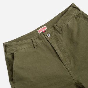 Dubbleware - PATCH POCKET CANVAS PANT - MILITARY GREEN -  - Alternative View 1