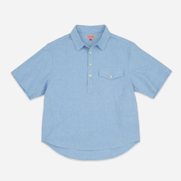 POSTAL POPOVER OXFORD SHIRT - LIGHT BLUE