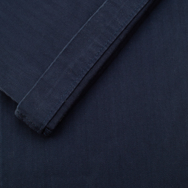 HERRINGBONE FATIGUE PANT - NAVY