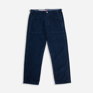 Dubbleware - CORDUROY FATIGUE PANT - NAVY -  - Main Front View