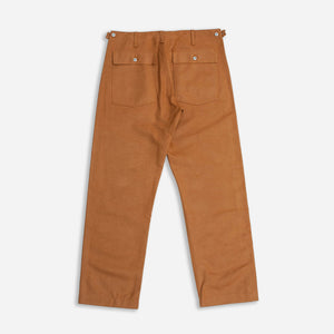 Dubbleware - HEAVY TWILL FATIGUE PANT- BROWN -  - Alternative View 1