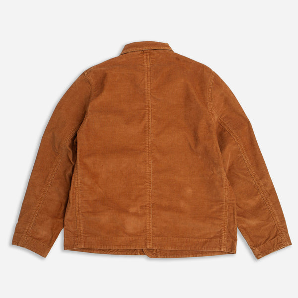 PETERSHAM CORD CHORE COAT - BROWN