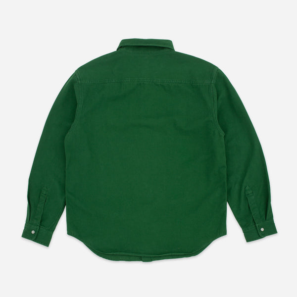 O-RING TWILL OVERSHIRT - DARK GREEN