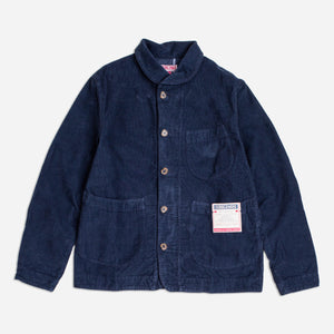 Dubbleware - PETERSHAM CORD CHORE COAT - NAVY -  - Main Front View