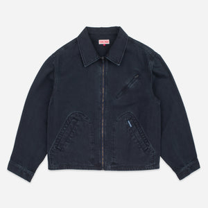Dubbleware - CROP MECHANIC JACKET - DARK NAVY -  - Main Front View
