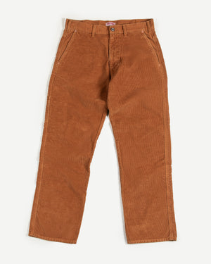 Dubbleware - BELMONT CORDUROY WORK CARPENTER PANT - BROWN -  - Main Front View