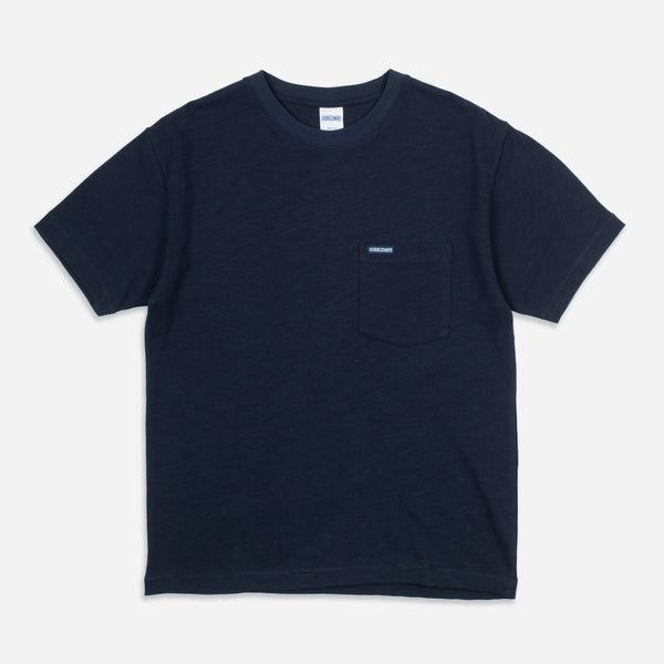 SLUB POCKET T-SHIRT - DARK NAVY