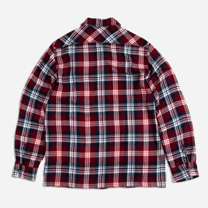 Dubbleware - PLAID WINTER OVERSHIRT - MAROON OMBRE -  - Alternative View 1