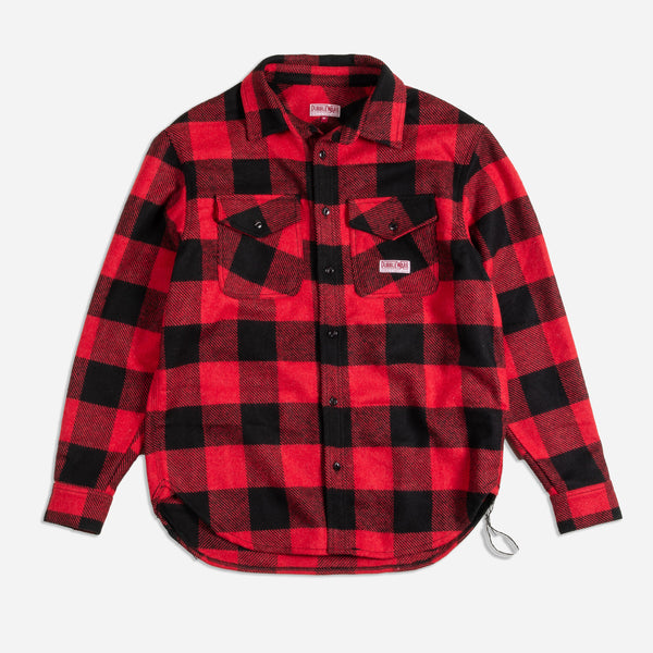 MEDFORD CHECKED WORK SHIRT - RED/BLACK