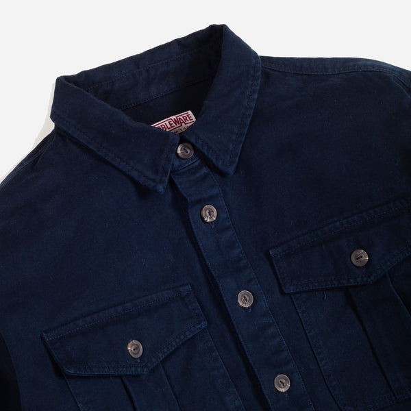 WESTFORD PULLOVER SMOCK SHIRT - NAVY