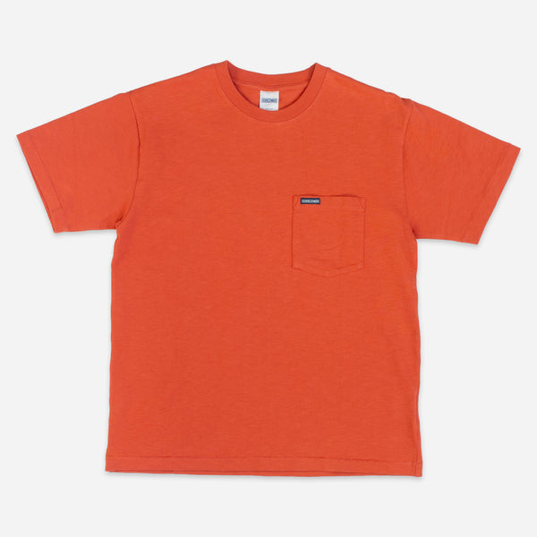 SLUB POCKET T-SHIRT - PAPRIKA