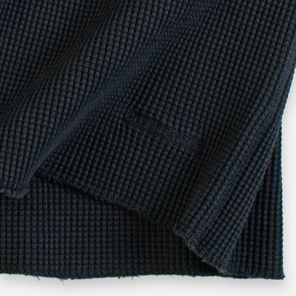 HEAVY WAFFLE SWEATER - DARK NAVY