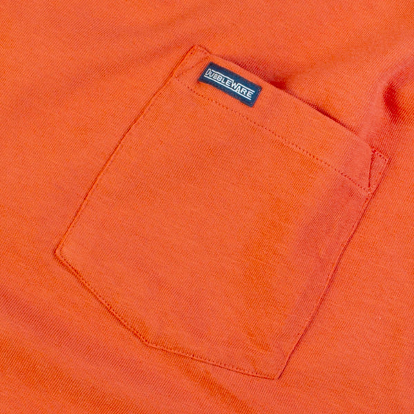 SLUB POCKET T-SHIRT - PAPRIKA