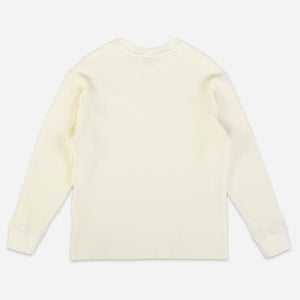 Dubbleware - HEAVY WAFFLE SWEATER - MARSHMALLOW -  - Alternative View 1
